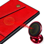 For Xiaomi Mi 11 Ultra Double Buckle PU + TPU Shockproof Magnetic Protective Case with Card Slot & Holder(Red)