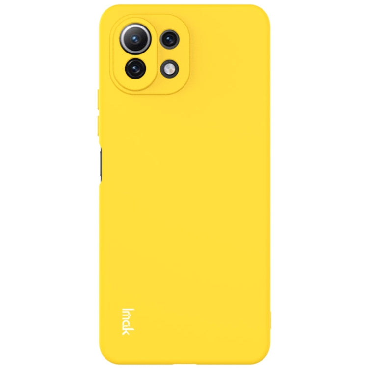 For Xiaomi Mi 11 Lite 5G IMAK UC-2 Series Shockproof Full Coverage Soft TPU Case(Yellow)