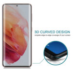 For Samsung Galaxy S21 5G 0.3mm 9H Surface Hardness 3D Curved Surface Privacy Glass Film