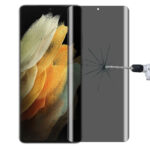 For Samsung Galaxy S21 Ultra 5G 0.3mm 9H Surface Hardness 3D Curved Surface Privacy Glass Film