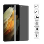 For Samsung Galaxy S21 Ultra 5G 0.3mm 9H Surface Hardness 3D Curved Surface Privacy Glass Film