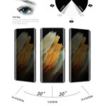 For Samsung Galaxy S21 Ultra 5G 0.3mm 9H Surface Hardness 3D Curved Surface Privacy Glass Film