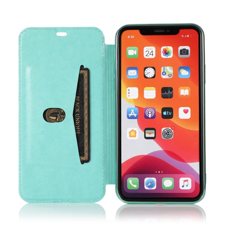 Bronzing Plating PU + TPU Horizontal Flip Leather Case with Holder & Card Slot For iPhone 11 Pro Max(Green)