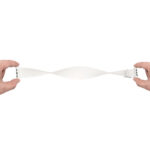 Elasticity Silicone Strap Watch Band For Apple Watch Series 8&7 41mm / SE 2&6&SE&5&4 40mm / 3&2&1 38mm(White)