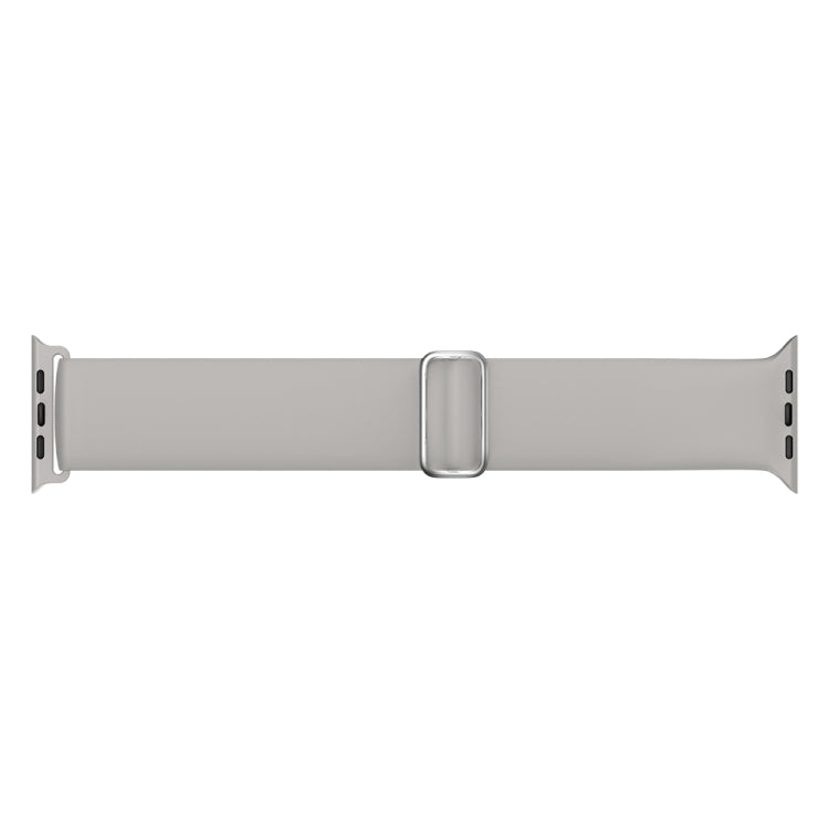 Elasticity Silicone Strap Watch Band For Apple Watch Series 8&7 41mm / SE 2&6&SE&5&4 40mm / 3&2&1 38mm(Grey)