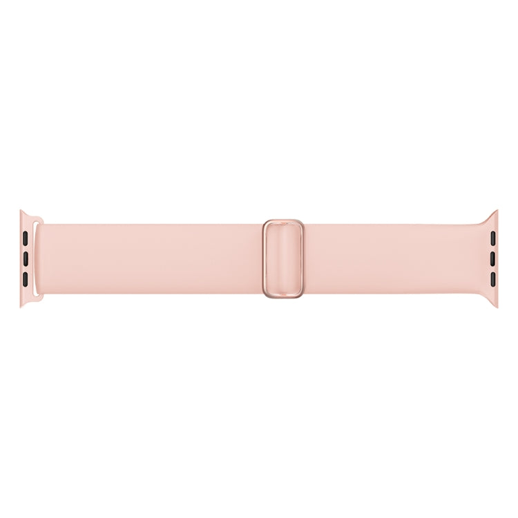 Elasticity Silicone Strap Watch Band For Apple Watch Ultra 49mm / Series 8&7 45mm / SE 2&6&SE&5&4 44mm / 3&2&1 42mm(Pink)