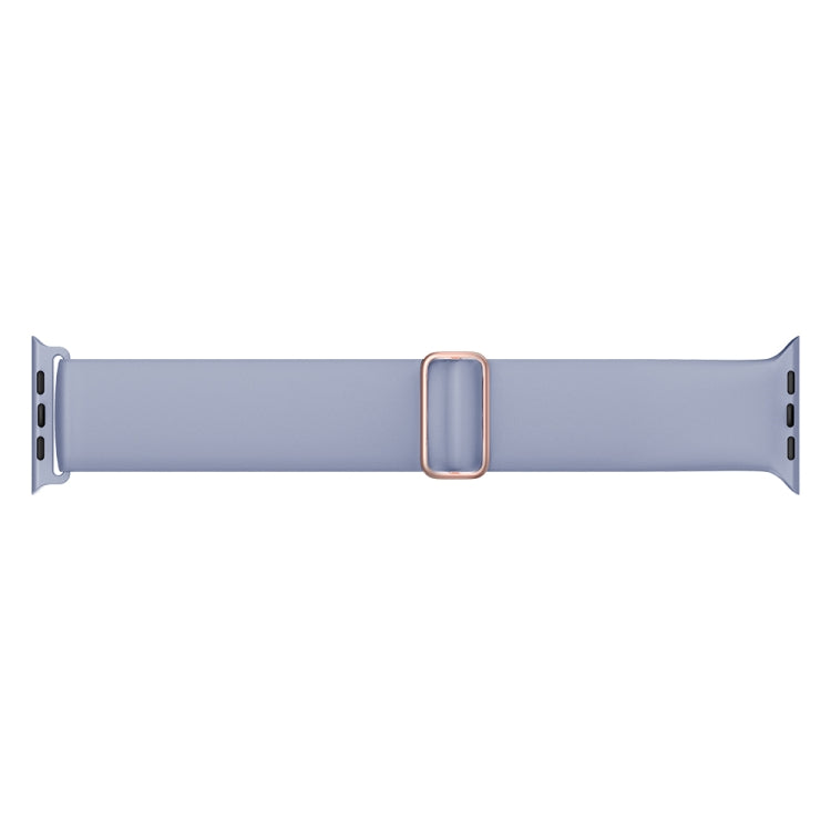 Elasticity Silicone Strap Watch Band For Apple Watch Ultra 49mm / Series 8&7 45mm / SE 2&6&SE&5&4 44mm / 3&2&1 42mm(Lavender Grey)