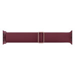 Elasticity Silicone Strap Watch Band For Apple Watch Ultra 49mm / Series 8&7 45mm / SE 2&6&SE&5&4 44mm / 3&2&1 42mm(Wine Red)