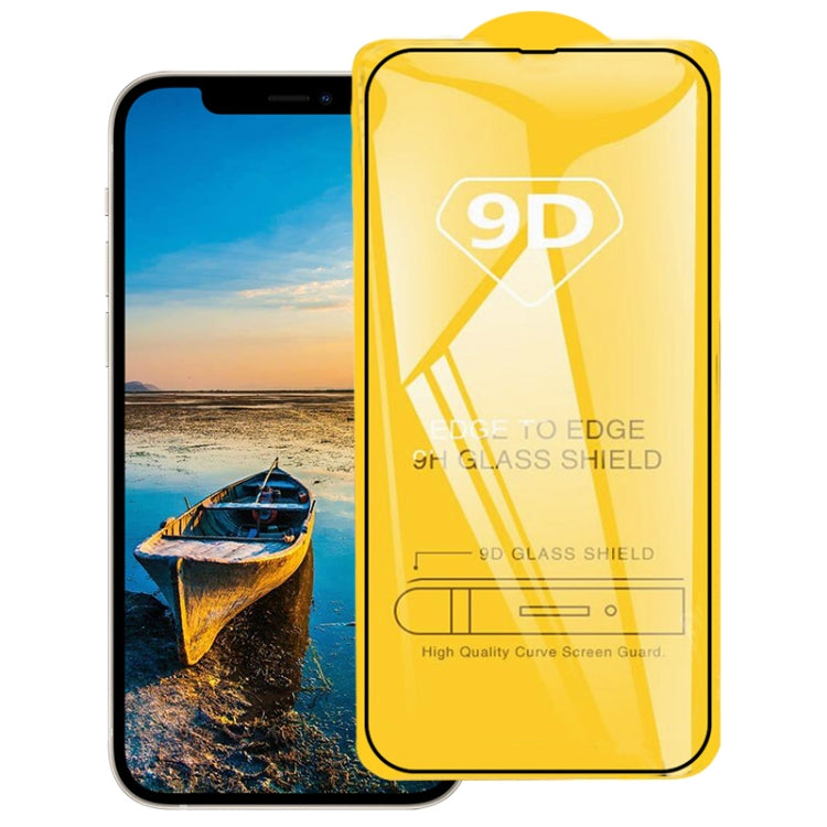 For iPhone 13 / 13 Pro 9D Full Glue Full Screen Tempered Glass Film