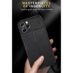 For iPhone 12 Pro Litchi Texture Sliding Camshield TPU Protective Case(Black)