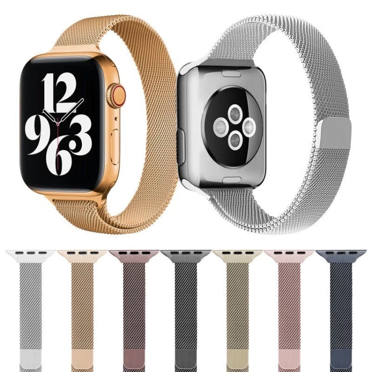 Milan Loopback Small Waist Watch Band For Apple Watch Series 8&7 41mm / SE 2&6&SE&5&4 40mm / 3&2&1 38mm(Coffee)