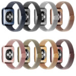 Milan Loopback Small Waist Watch Band For Apple Watch Ultra 49mm / Series 8&7 45mm / SE 2&6&SE&5&4 44mm / 3&2&1 42mm(Gold)