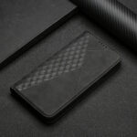 For Samsung Galaxy S20 Diamond Pattern Splicing Skin Feel Magnetic Horizontal Flip Leather Case with Card Slots & Holder & Wallet(Black)