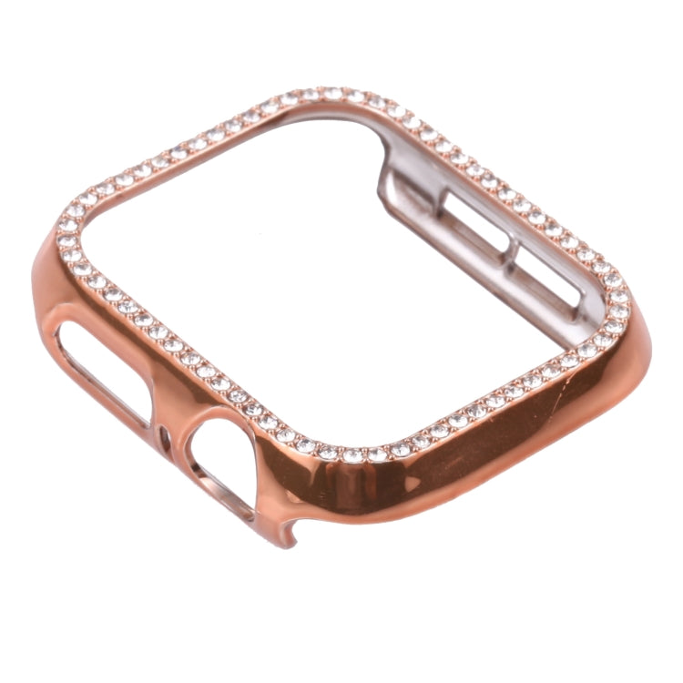 Metal Diamond Protective Watch Case For Apple Watch Series 3 & 2 & 1 42mm(Rose Gold)