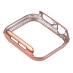 Metal Diamond Protective Watch Case For Apple Watch Series 3 & 2 & 1 42mm(Rose Gold)