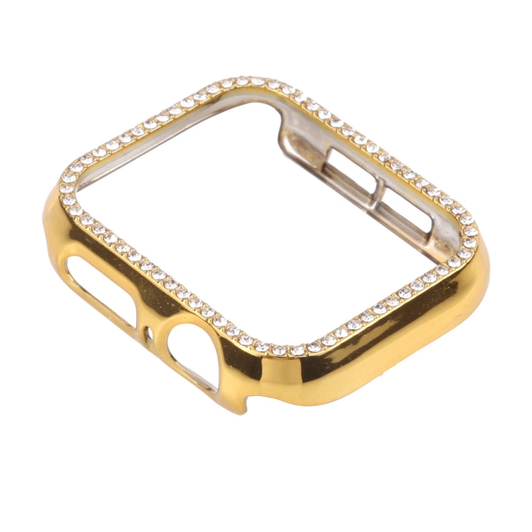 Metal Diamond Protective Watch Case For Apple Watch Series 3 & 2 & 1 42mm(Gold)