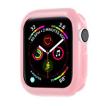 Eight Sides Candy Colors TPU Shockproof Protective Case For Apple Watch Series 8 / 7 41mm(Pink)