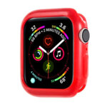 Eight Sides Candy Colors TPU Shockproof Protective Case For Apple Watch Series 8 / 7 41mm(Red)