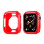 Eight Sides Candy Colors TPU Shockproof Protective Case For Apple Watch Series 8 / 7 41mm(Red)