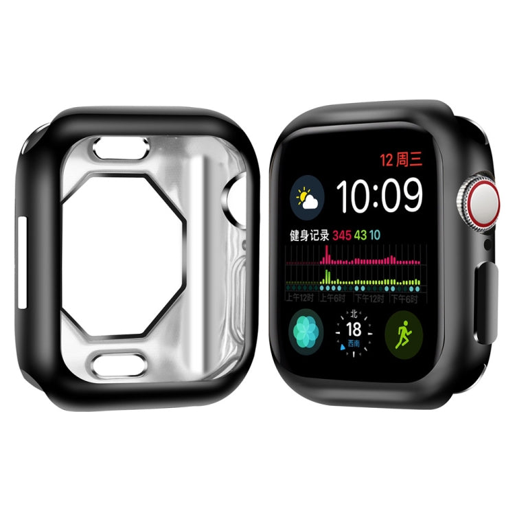 Shockproof TPU Electroplate Protective Case For Apple Watch Series 8 / 7 41mm(Black)