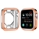 Shockproof TPU Electroplate Protective Case For Apple Watch Series 8 / 7 41mm(Rose Gold)