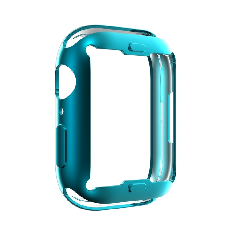 Shockproof TPU All-inclusive Electroplate Protective Case For Apple Watch Series 8 / 7 41mm(Dai Cyan)