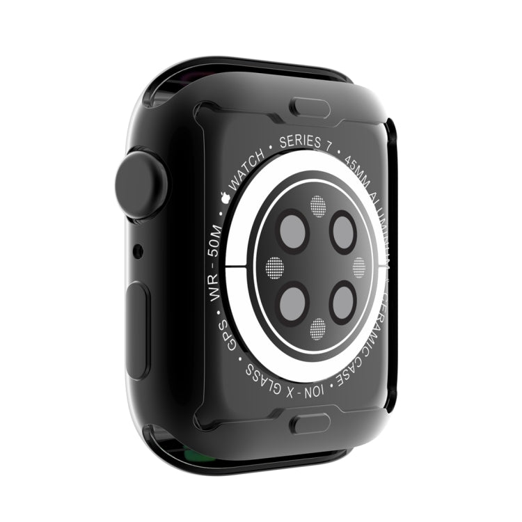 Shockproof TPU All-inclusive Electroplate Protective Case For Apple Watch Series 8 / 7 41mm(Black)