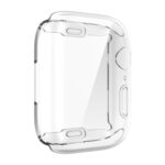 Shockproof TPU All-inclusive Electroplate Protective Case For Apple Watch Series 8 / 7 41mm(Transparent)