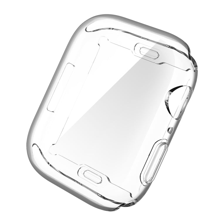 Shockproof TPU All-inclusive Electroplate Protective Case For Apple Watch Series 8 / 7 41mm(Transparent)