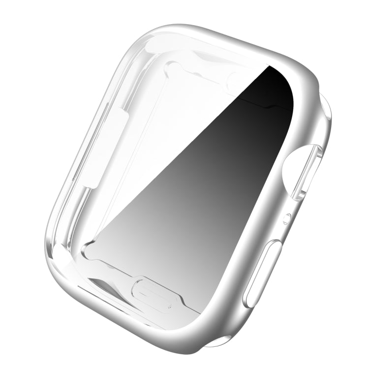 Shockproof TPU All-inclusive Electroplate Protective Case For Apple Watch Series 8 / 7 41mm(Silver)