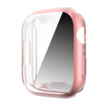 Shockproof TPU All-inclusive Electroplate Protective Case For Apple Watch Series 8 / 7 45mm(Pink)