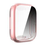 Shockproof TPU All-inclusive Electroplate Protective Case For Apple Watch Series 8 / 7 45mm(Pink)