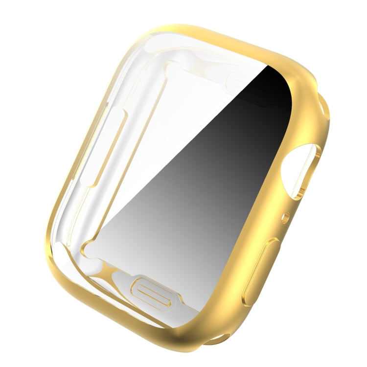 Shockproof TPU All-inclusive Electroplate Protective Case For Apple Watch Series 8 / 7 45mm(Gold)