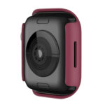 Shockproof TPU Protective Case For Apple Watch Series 8 / 7 45mm(Dark Red)