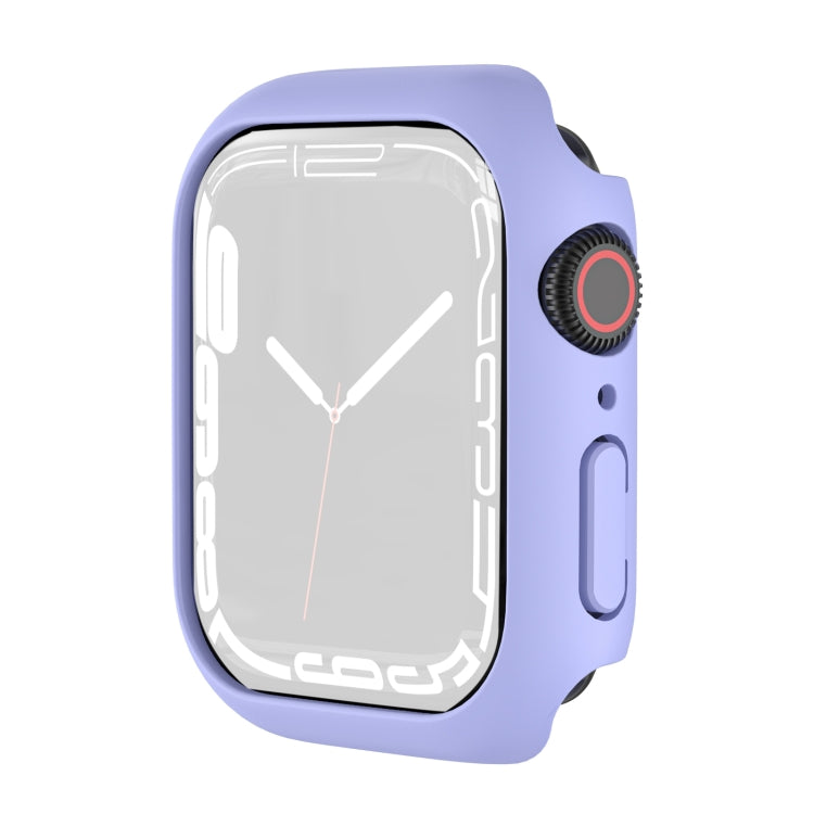 Shockproof TPU Protective Case For Apple Watch Series 8 / 7 45mm(Pink Purple)