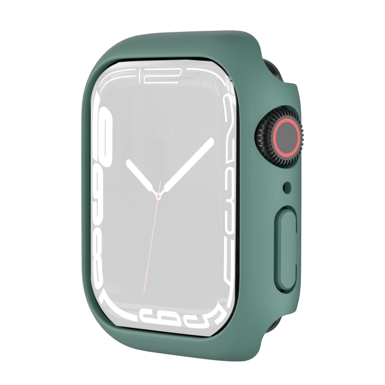 Shockproof TPU Protective Case For Apple Watch Series 8 / 7 45mm(Lake Green)