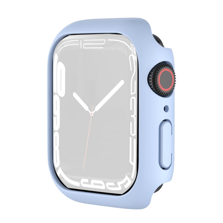 Shockproof TPU Protective Case For Apple Watch Series 8 / 7 45mm(Light Blue)