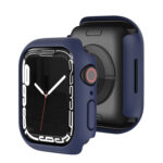 Shockproof TPU Protective Case For Apple Watch Series 8 / 7 45mm(Dark Blue)