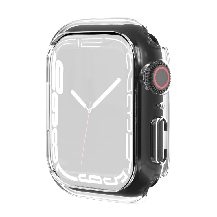 Shockproof TPU Protective Case For Apple Watch Series 8 / 7 45mm(Transparent)