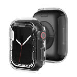 Shockproof TPU Protective Case For Apple Watch Series 8 / 7 45mm(Transparent)