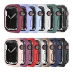 Shockproof TPU Protective Case For Apple Watch Series 8 / 7 45mm(Pink)