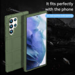 For Samsung Galaxy S22 Ultra 5G Full Coverage Shockproof TPU Phone Case(Green)