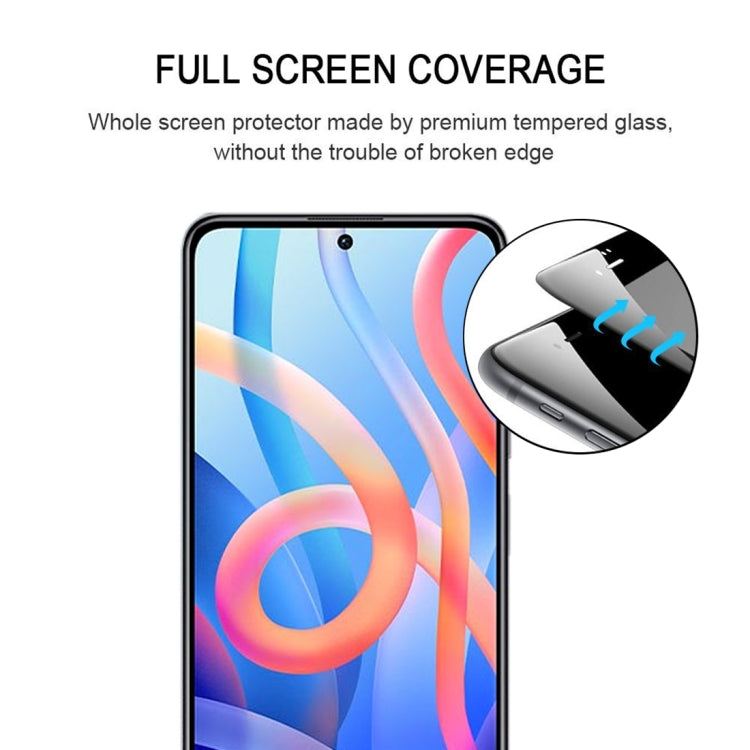 For Xiaomi Redmi Note 11 China / Note 11S 5G / Poco M4 Pro 5G Full Glue Full Screen Tempered Glass Film