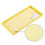 For Samsung Galaxy S22 Ultra 5G Pure Color Liquid Silicone Shockproof Full Coverage Phone Case(Yellow)