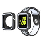 Two-color Shockproof Protective Case For Apple Watch Series 8 / 7 41mm(Black + White)