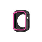 Two-color Shockproof Protective Case For Apple Watch Series 8 / 7 41mm(Black Pink)