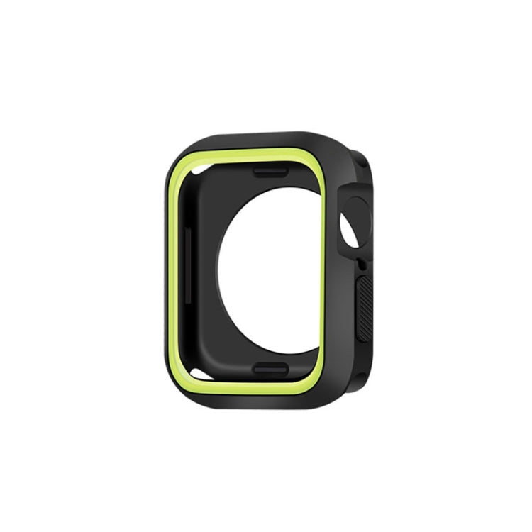 Two-color Shockproof Protective Case For Apple Watch Series 8 / 7 41mm(Black Green)