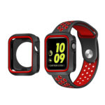 Two-color Shockproof Protective Case For Apple Watch Series 8 / 7 41mm(Red)