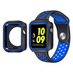 Two-color Shockproof Protective Case For Apple Watch Series 8 / 7 41mm(Blue)