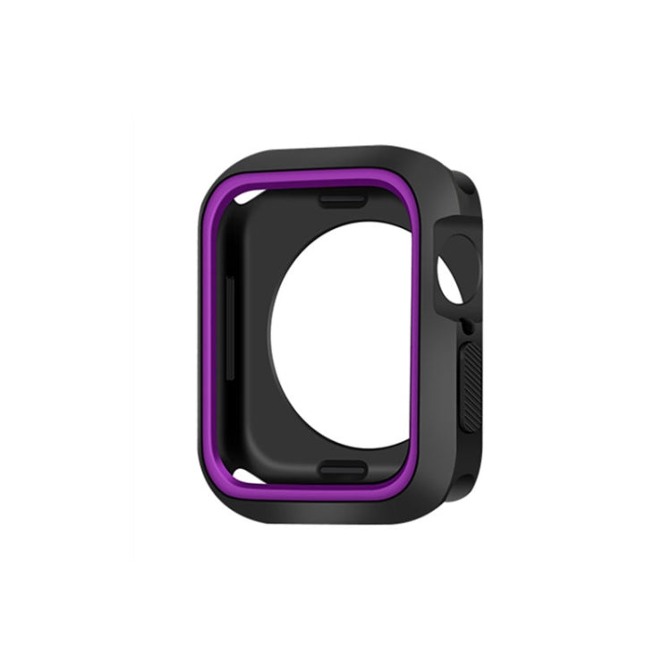 Two-color Shockproof Protective Case For Apple Watch Series 8 / 7 41mm(Purple)